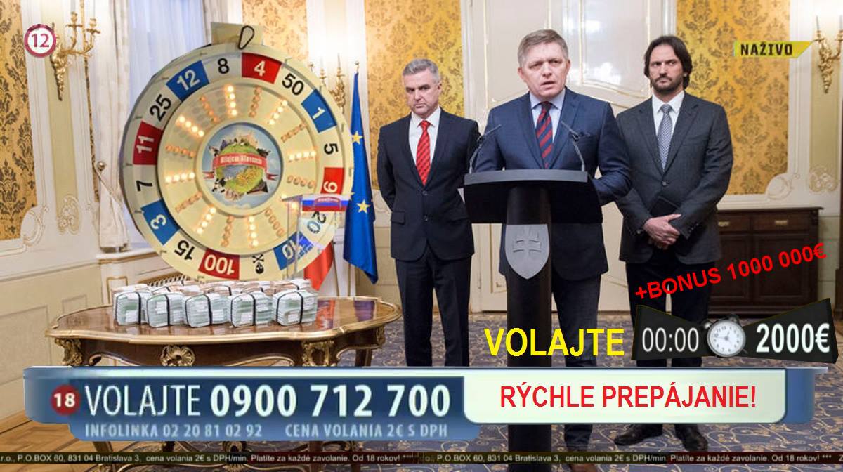 Nevídané! Fico vytasil v priamom prenose milión eur v hotovosti. Internet zaplavili posmešky.