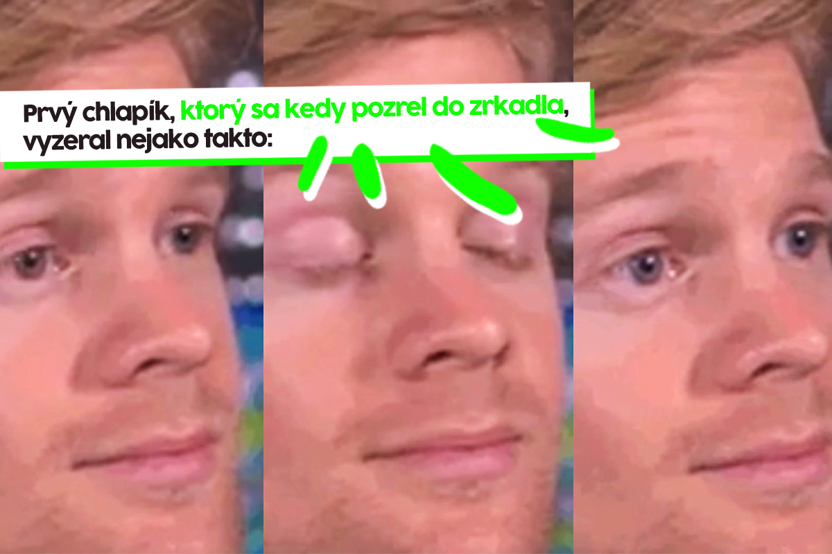 Nové meme ti ukáže, ako vyzeral prvý človek, ktorý sa venoval určitej činnosti