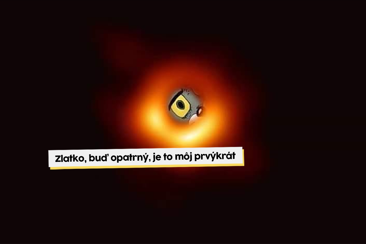 Prvý záber čiernej diery sa stal vďačným motívom pre memes