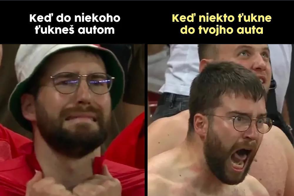 Švajčiarsky fanúšik predviedol prudkú zmenu silných emócií a stalo sa z neho meme