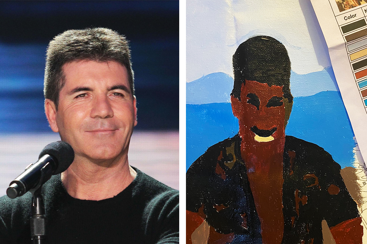 Zo sympatického mladíka sa stal kvôli číselnej maľovanke Simon Cowell v havajskej košeli