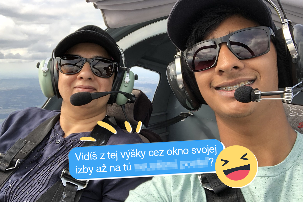 Pilot letel nad vlastným domom, tak poslal mame fotku: Takúto odpoveď nečakal