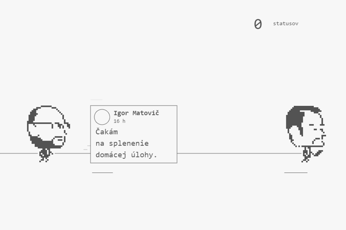 Vo vtipnej hre Statusovič musíš ako Richard Sulík preskakovať statusy Igora Matoviča