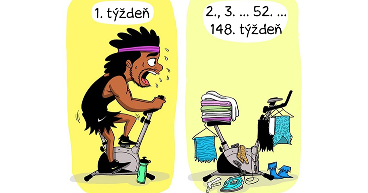 Umelec pretvára všeobecne známe zážitky do vtipných komiksov