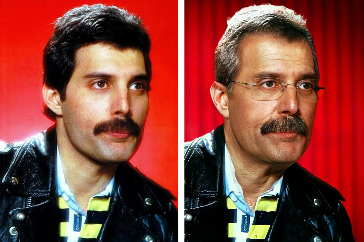 Ako by dnes vyzeral Kurt Cobain či Freddie Mercury? Umelec vytvára ich realistické portréty