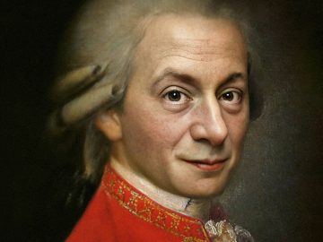 Bas Uterwijk, umelec, umelá inteligencia, rekonštrukcia známych malieb, historické osobnosti, Wolfgang Amadeus Mozart