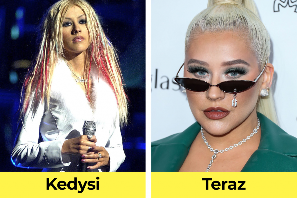 Christina Aguilera na začiatku kariéry vs. teraz