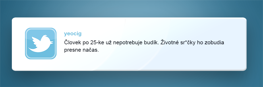 Vtipné tweety o dospelosti