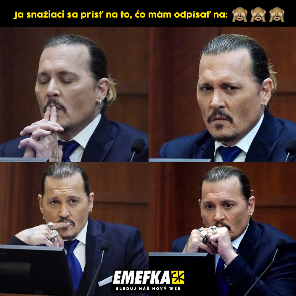 Depp vs. Heard súdny proces meme