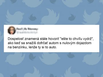 Vtipné tweety o dospelosti