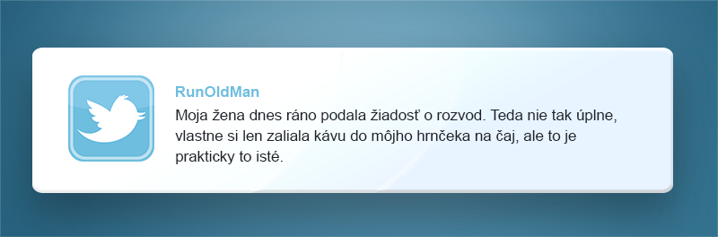 Vtipné tweety o manželstve