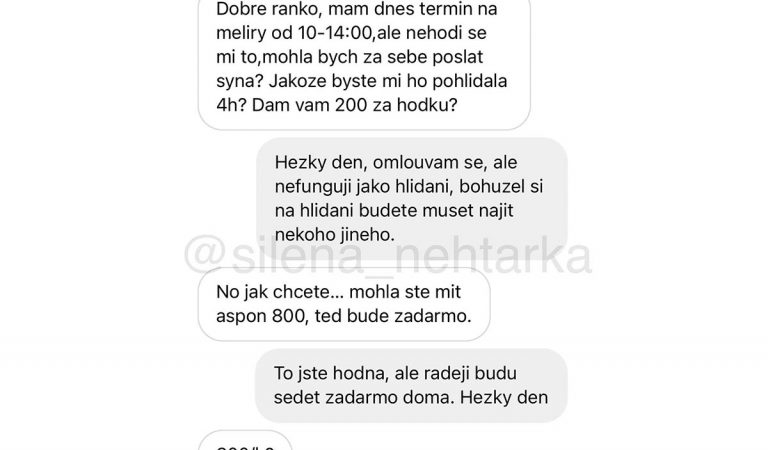 Český profil zbiera bizarné správy od zákazníčok, ktoré nepoznajú základy slušnosti