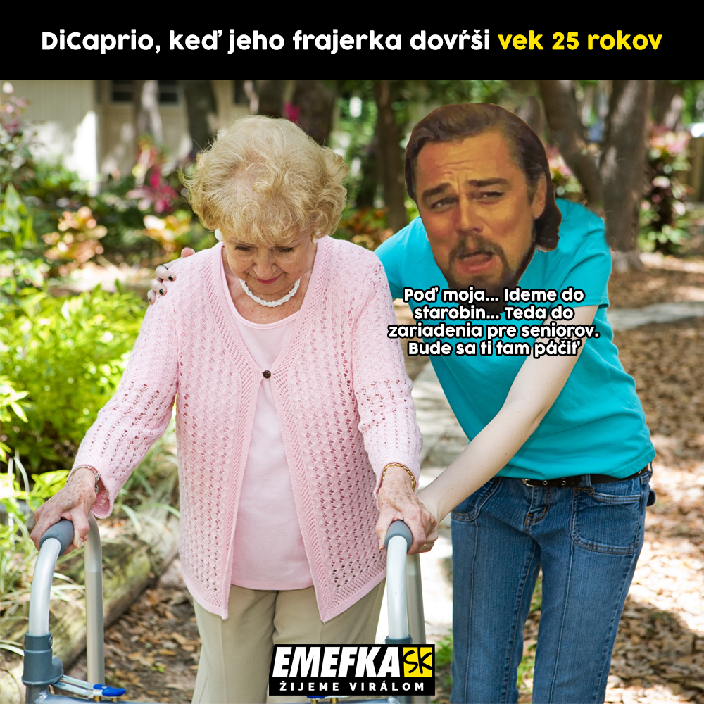 DiCaprio nedokáže chodiť so ženou nad 25 rokov. Všimli si to aj tvorcovia memes