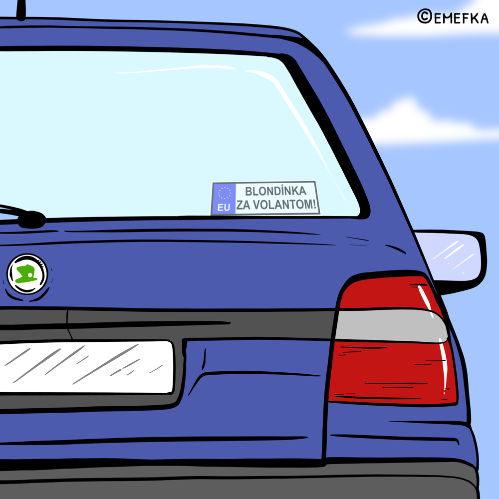 auto, nálepky na autách, ilustrácie