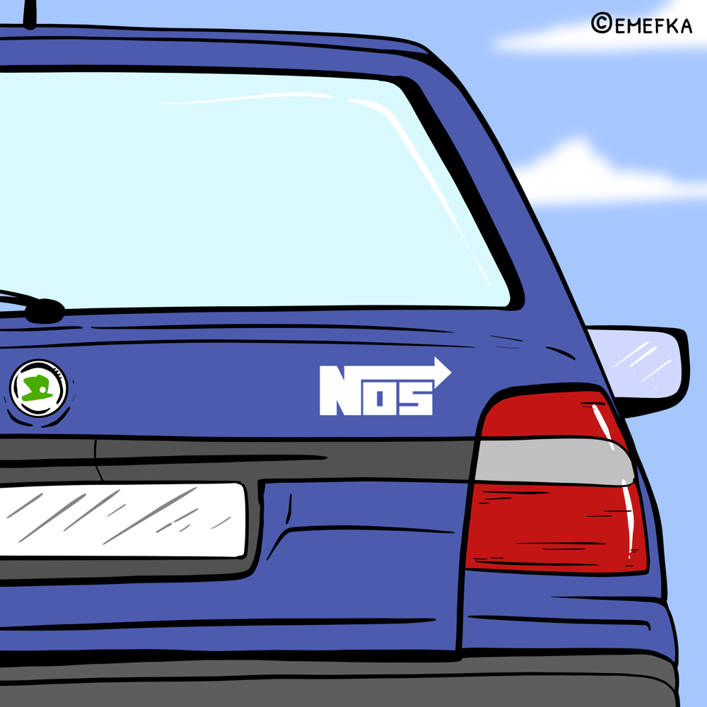 auto, nálepky na autách, ilustrácie