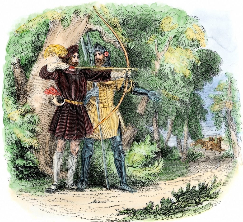 Robin Hood, história, zbojník