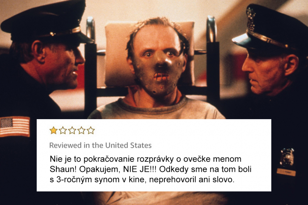 filmová recenzia, nespokojní diváci, Amazon Movie Reviews, zábava, bizár, Mlčanie jahniat