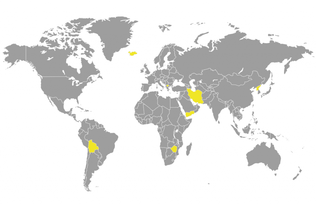 mapa sveta, McDonald's