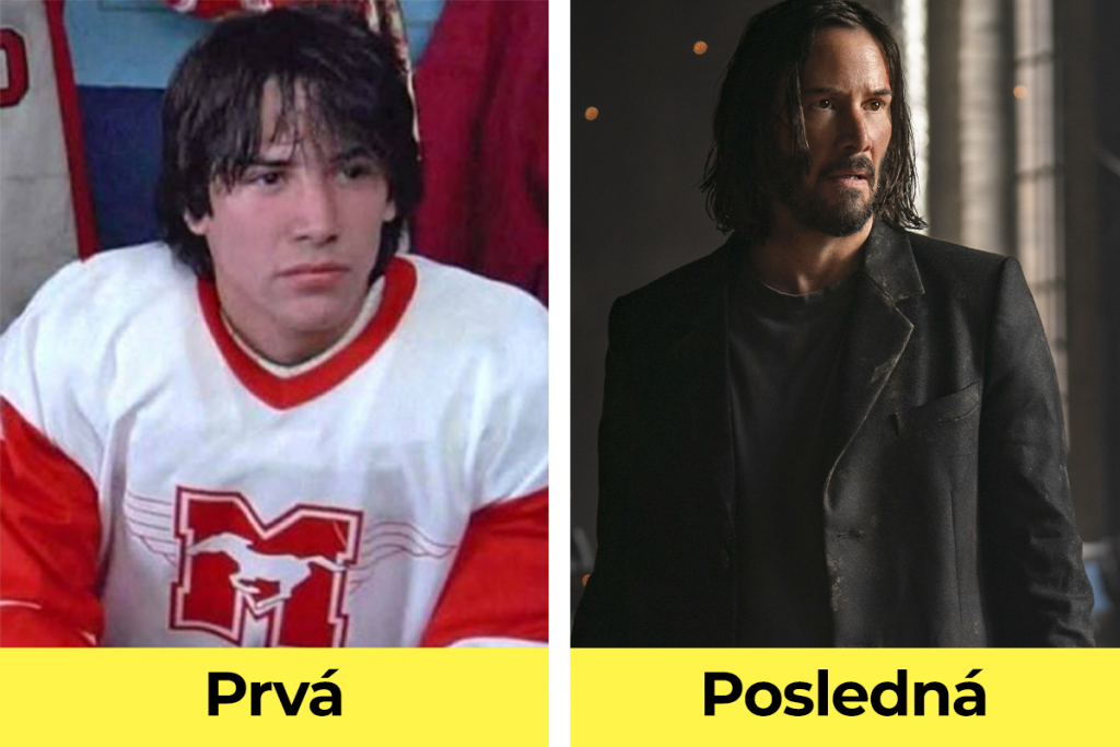 prvá úloha, posledná úloha, film, známi herci, začiatok kariéry, Keanu Reeves