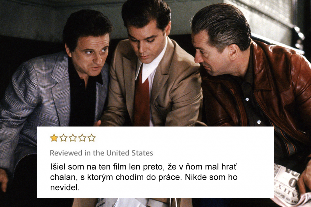 filmová recenzia, nespokojní diváci, Amazon Movie Reviews, zábava, bizár, Mafiáni