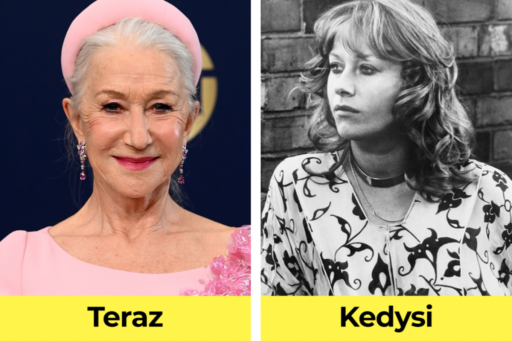 herečky po šesťdesiatke, známe herečky, hollywoodske herečky, vtedy verzus teraz, Helen Mirren