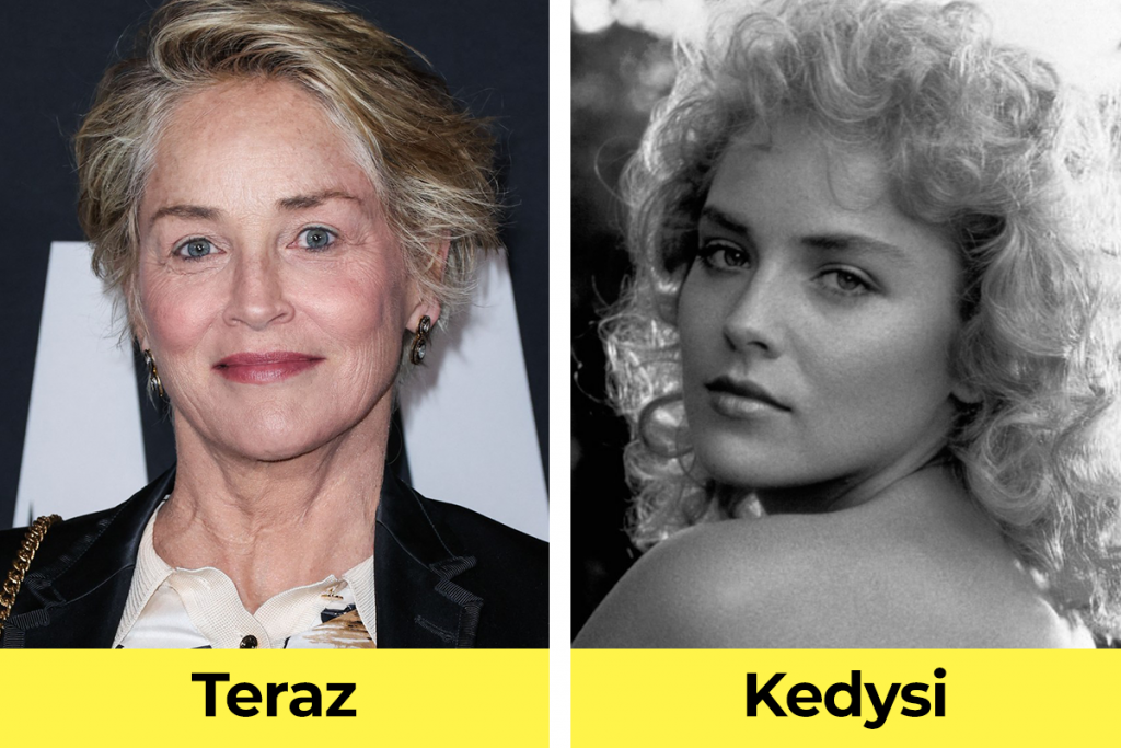 herečky po šesťdesiatke, známe herečky, hollywoodske herečky, vtedy verzus teraz, Sharon Stone