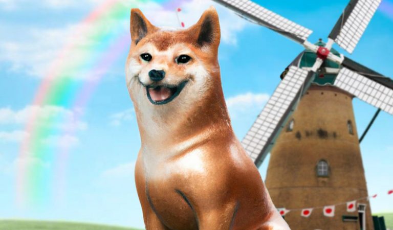 doge, pes, meme, bronzová socha