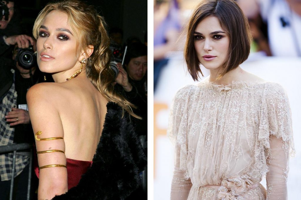 celebrity, známe osobnosti, účes, krátke vlasy, Keira Knightley