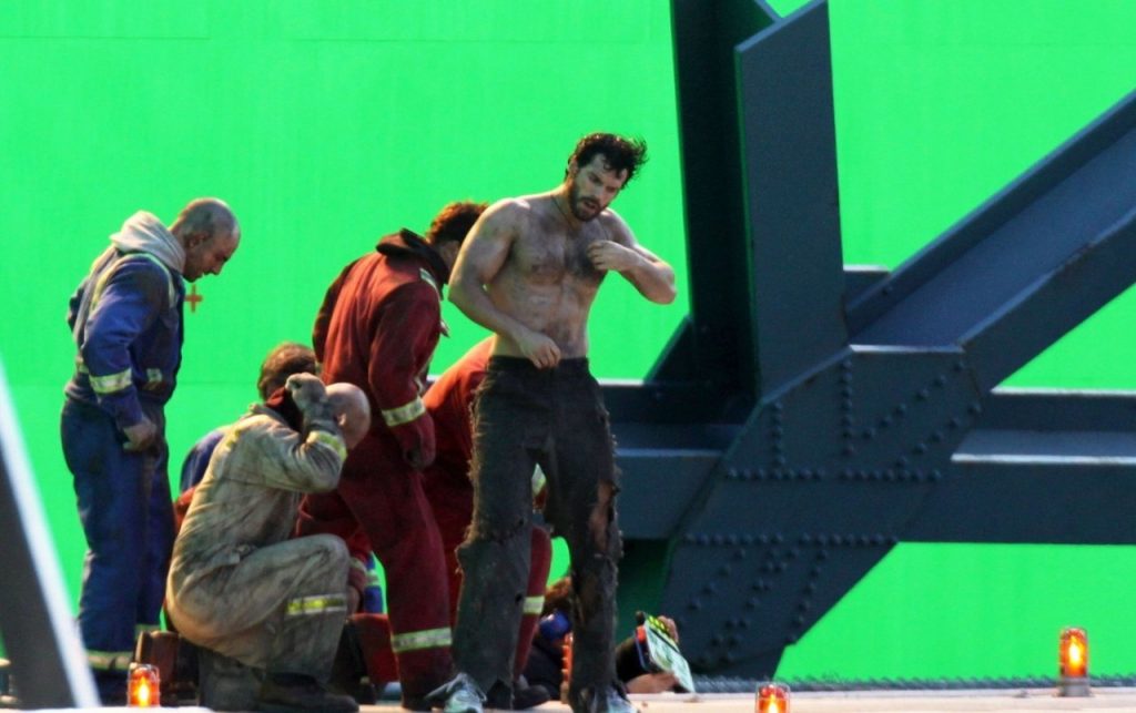 natáčanie známych filmov, behind the scenes, muž z ocele, Henry Cavill