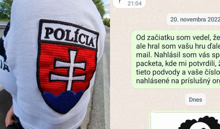 polícia Slovenskej republiky, policajný zbor, podvodník, hoax