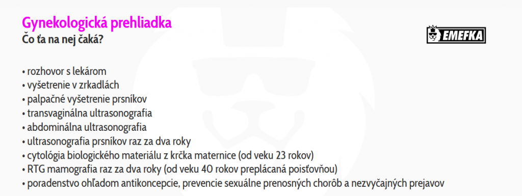 preventívna prehliadka, návšteva lekára, čo čakať, gynekológia