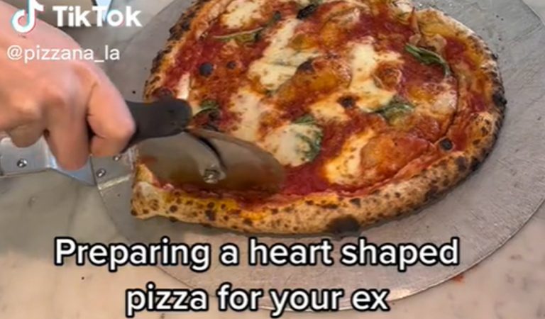 TikTok, pizza, Valentín, ex, virál