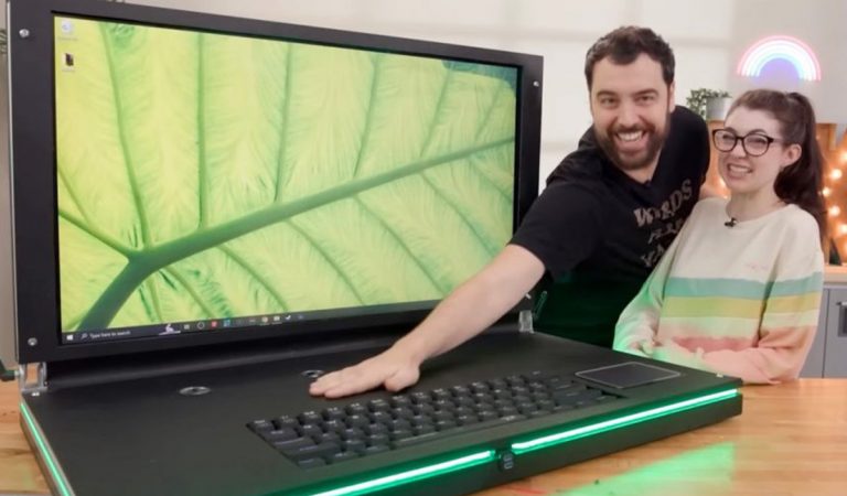 najväčší notebook na svete, BFL, Big Fun Laptop, Evan a Katelyn, technológie