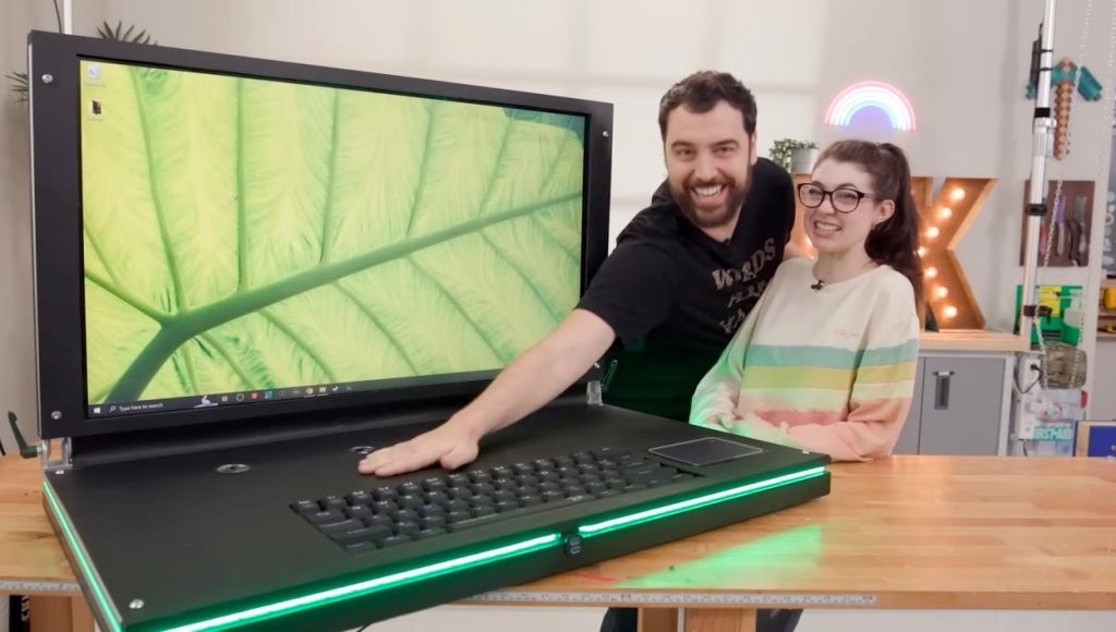 najväčší notebook na svete, BFL, Big Fun Laptop, Evan a Katelyn, technológie