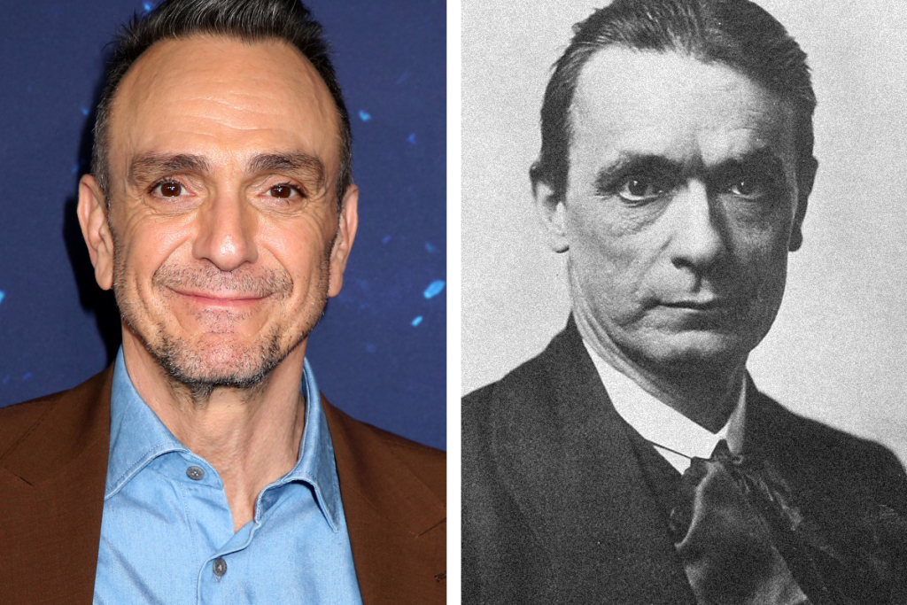 celebrita, historická osobnosť, história, podobnosť, dvojička, Hank Azaria, Rudolf Steiner