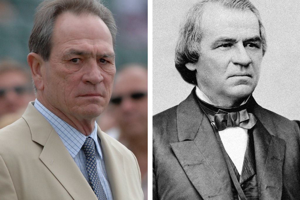 celebrita, historická osobnosť, história, podobnosť, dvojička, Tommy Lee Jones, Andrew Johnson