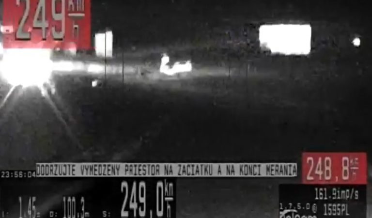 Slovensko, vodič, polícia, auto, prekročená rýchlosť