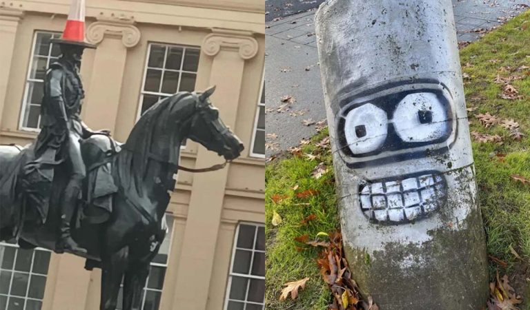 20 príkladov vtipného a neškodného vandalizmu, ktorý nikomu neprekáža
