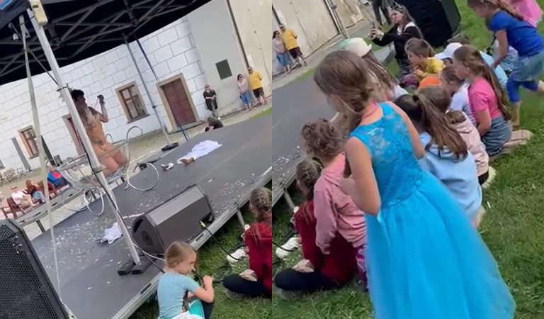 Odhodila podprsenku a poriadne to roztočila. Program pre rodiny s deťmi sa zvrtol na "striptíz"