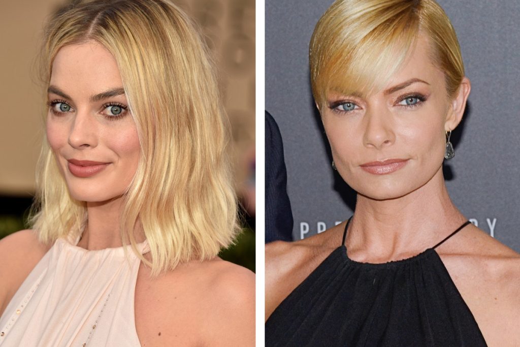 celebrity, ktoré sa na seba podobajú, známe osobnosti, šoubiznis, Hollywood, Margot Robbie a Jaime Pressly