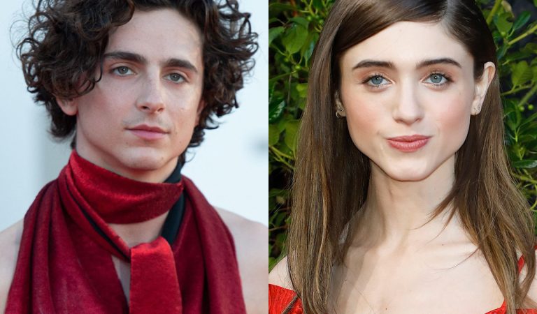 celebrity, ktoré sa na seba podobajú, známe osobnosti, šoubiznis, Hollywood, Timothee Chalamet a Natalia Dyer