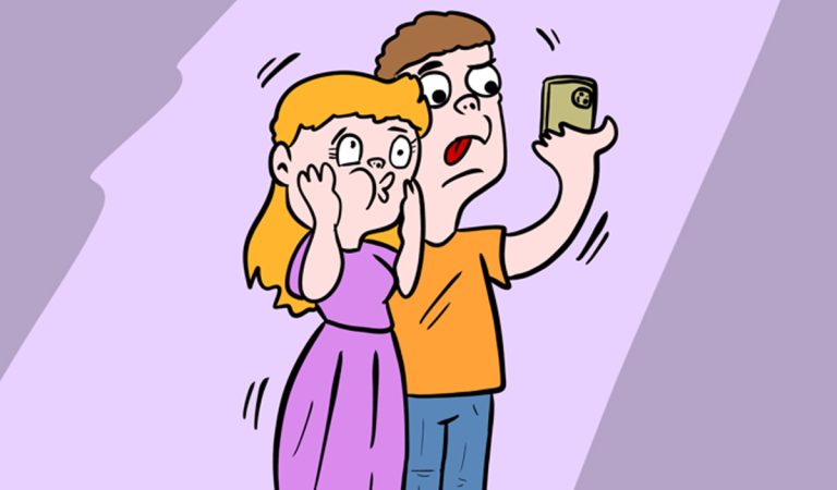 komiks, ilustrácia, vzťah, partner, láska, zábava