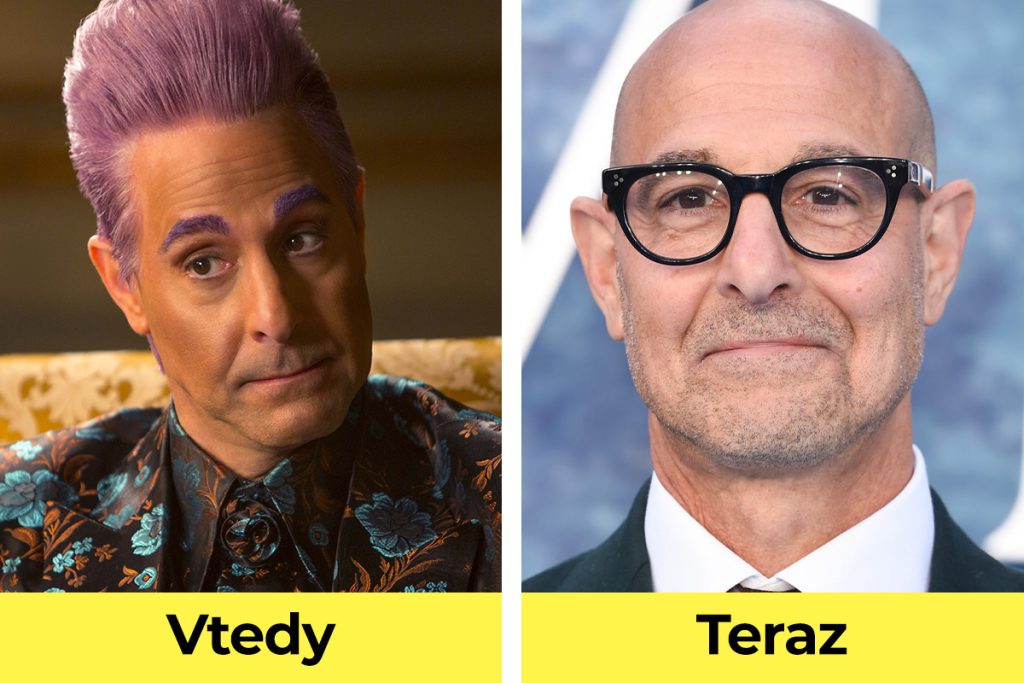 Hunger Games, Hry o život, film, herec, vtedy verzus teraz, Stanley Tucci