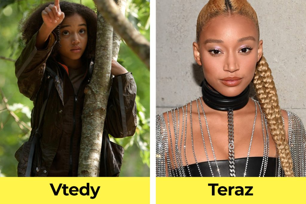 Hunger Games, Hry o život, film, herec, vtedy verzus teraz, Amandla Stenberg