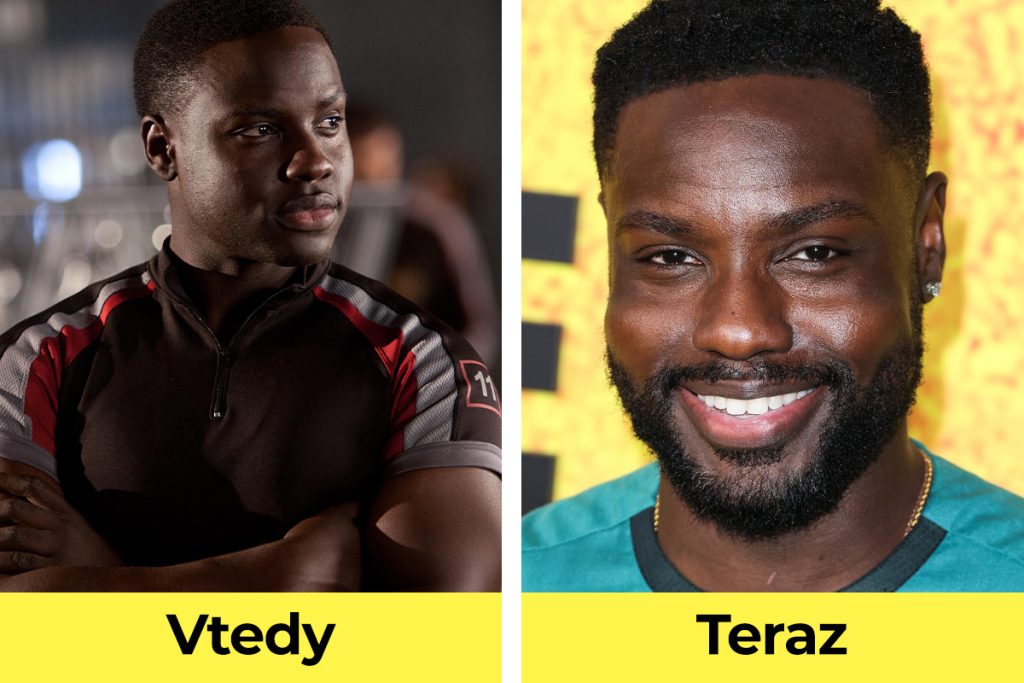 Hunger Games, Hry o život, film, herec, vtedy verzus teraz, Dayo Okeniyi