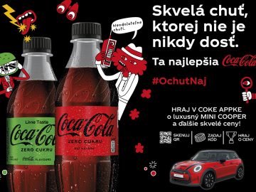 Ďalšia z ikonických súťaží značky Coca-Cola je tu. Tentokrát sa hrá o elektrický MINI Cooper