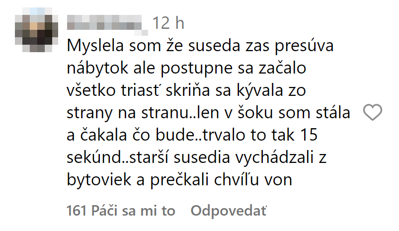 zemetrasenie, Slovensko, traumatizujúce zážitky Slovákov, východ Slovenska