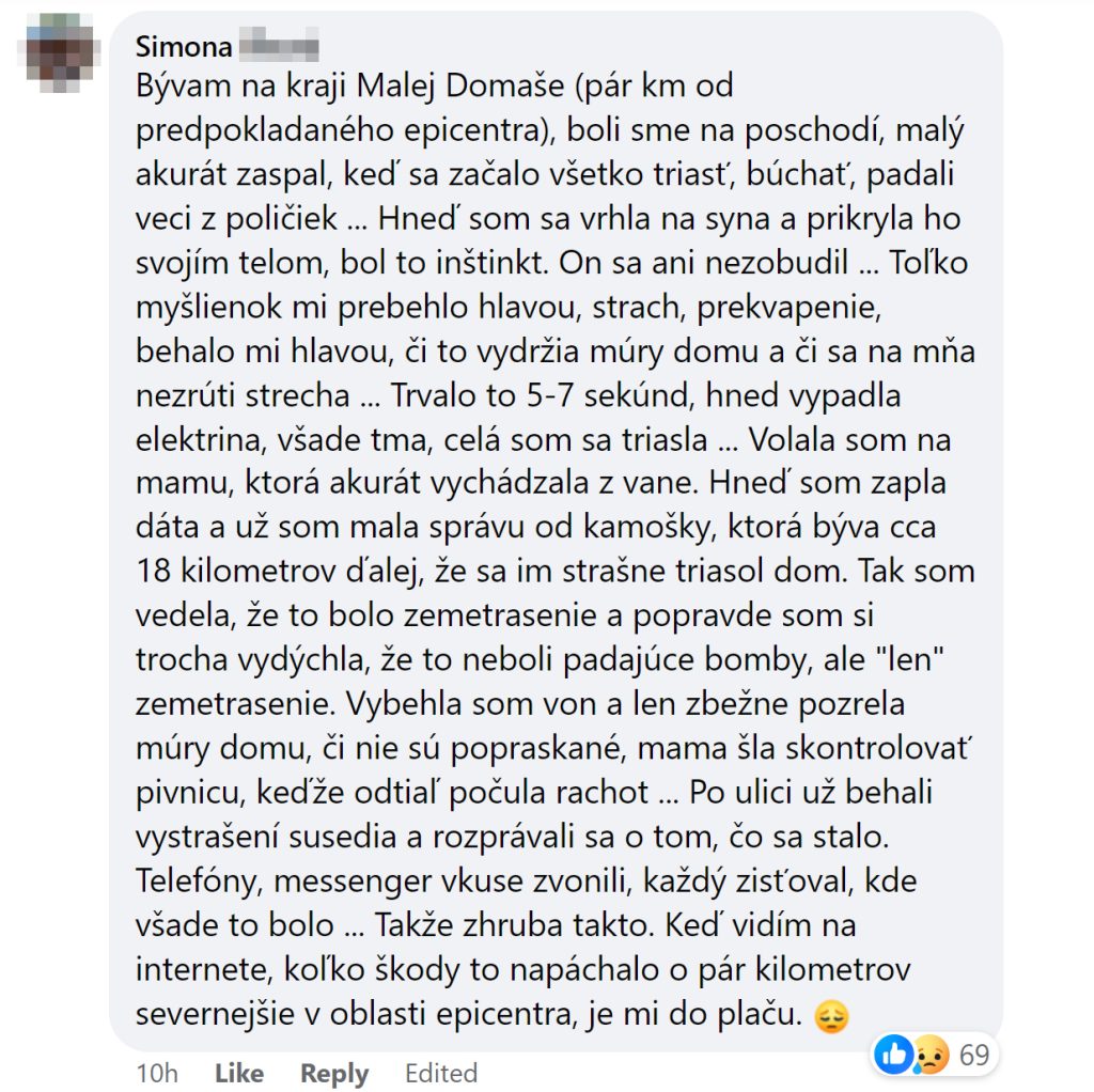 zemetrasenie, Slovensko, traumatizujúce zážitky Slovákov, východ Slovenska