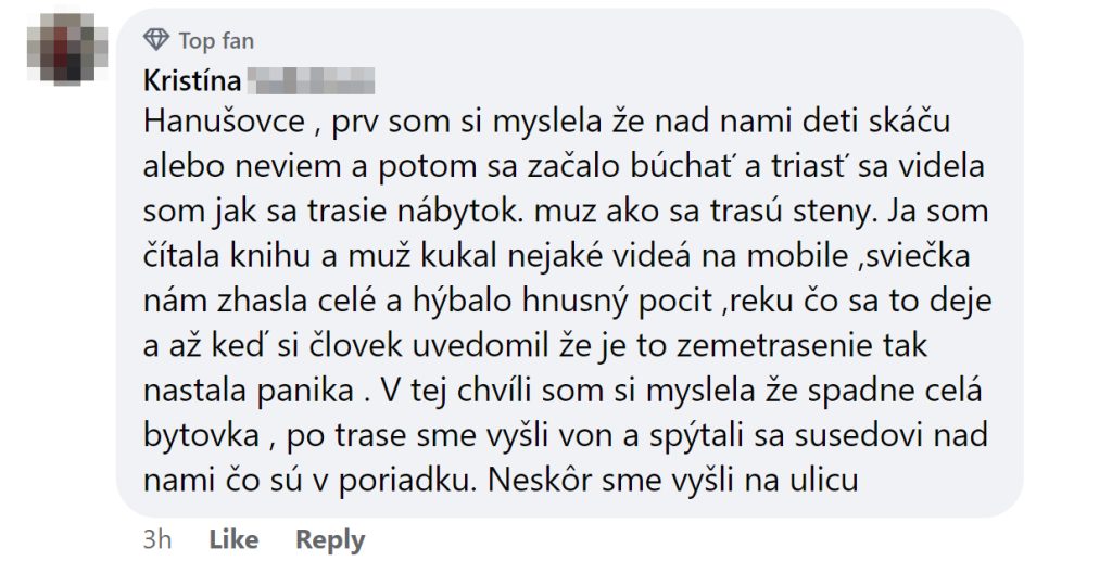 zemetrasenie, Slovensko, traumatizujúce zážitky Slovákov, východ Slovenska