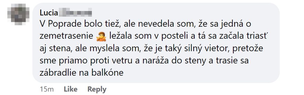 zemetrasenie, Slovensko, traumatizujúce zážitky Slovákov, východ Slovenska